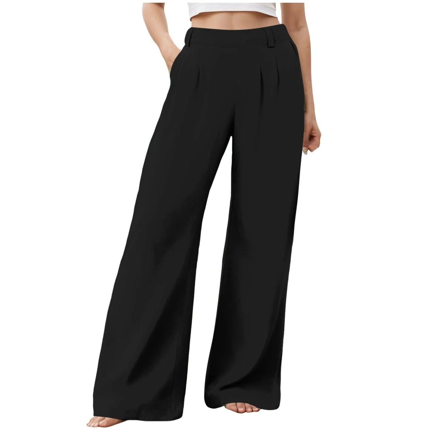 Women's Loose Wide-Leg Casual Trousers