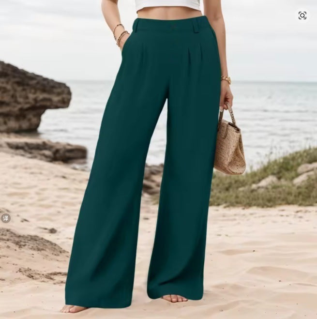 Women's Loose Wide-Leg Casual Trousers