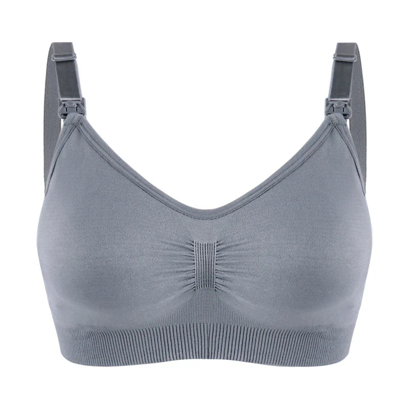 Plus Size Nursing Bra –Seamless Push-Up Maternity Bra for Breastfeeding