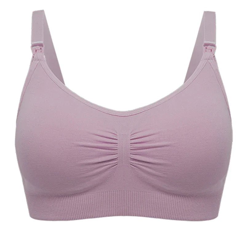 Plus Size Nursing Bra –Seamless Push-Up Maternity Bra for Breastfeeding