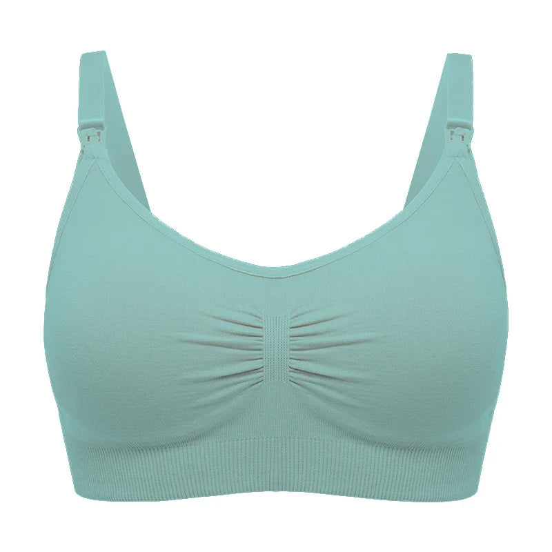 Plus Size Nursing Bra –Seamless Push-Up Maternity Bra for Breastfeeding