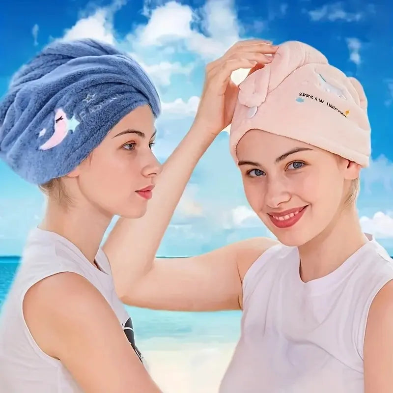 Fluffy Fast-Dry Hair Bonnet – Ultra Absorbent