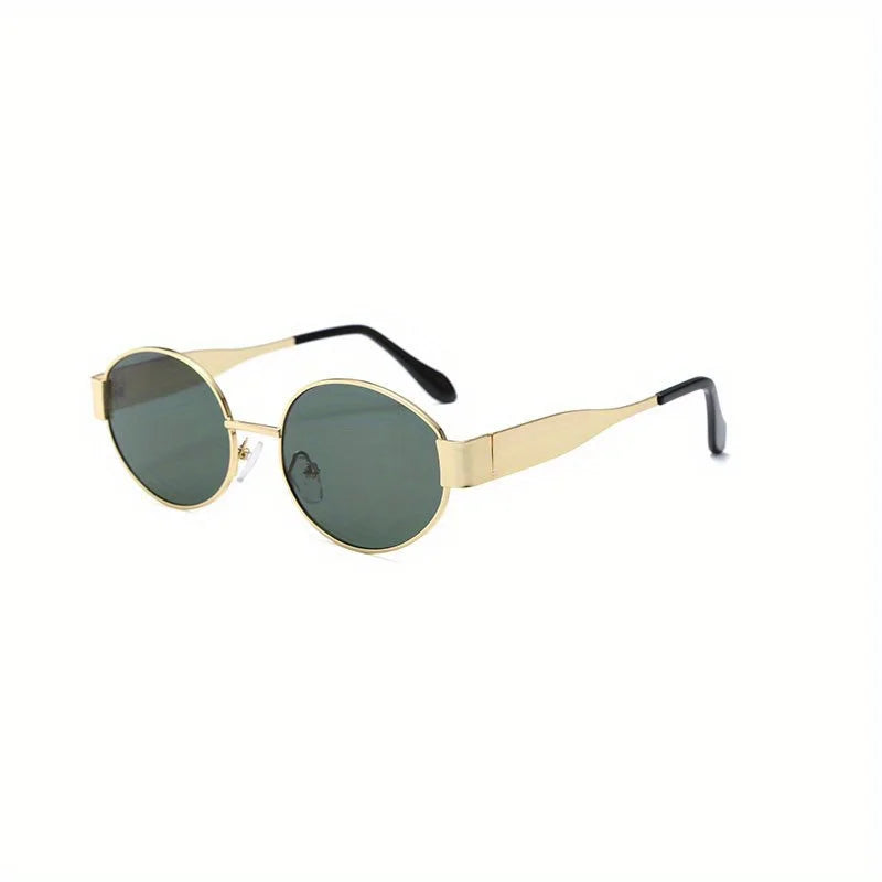 Sunglasses Oval Metal Frame Classic UV400 for Men and Women