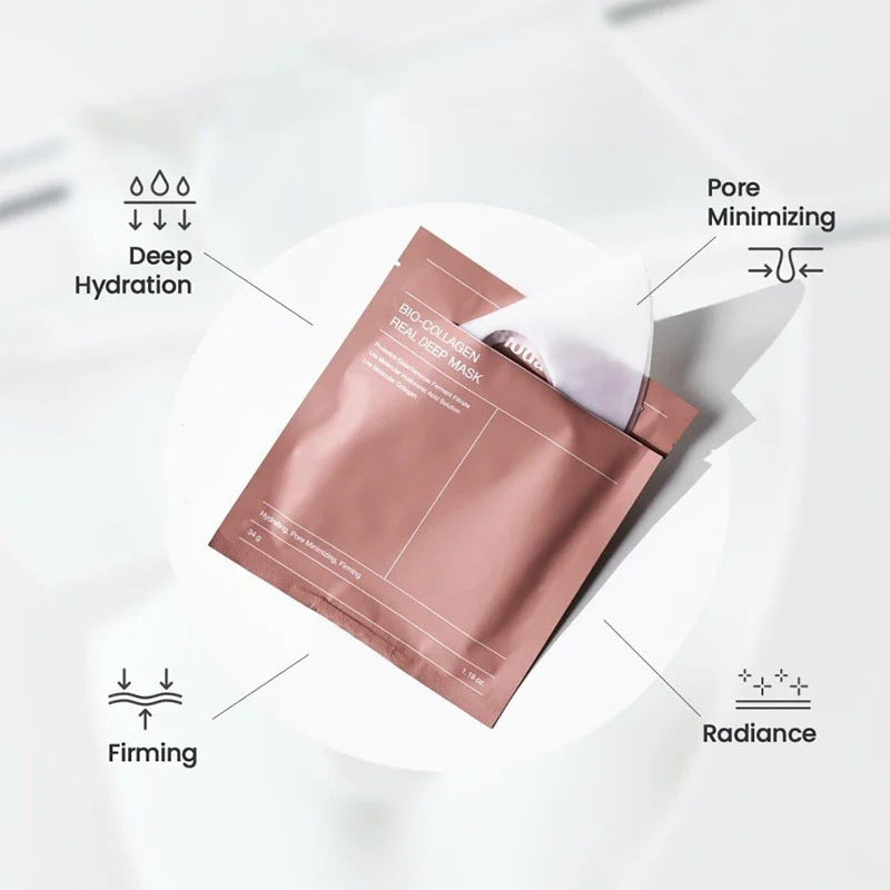 Bio Collagen Moisturizing Wrapped Face Mask – Deep Hydration and Skin Replenishment Treatment, 34ml
