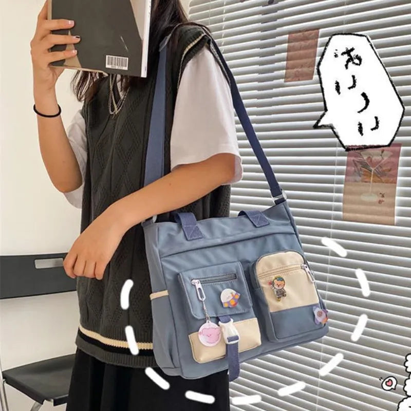 Waterproof Canvas Shoulder Bag for Women