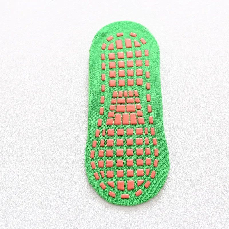 Non-slip Cotton Yoga Trampoline Floor Socks