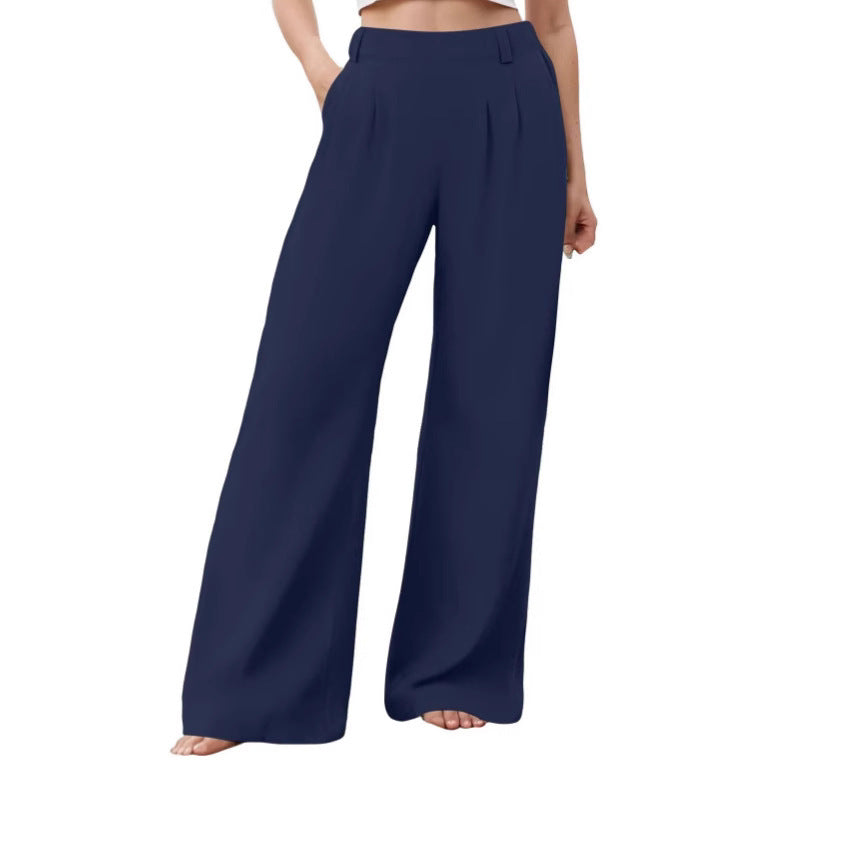 Women's Loose Wide-Leg Casual Trousers