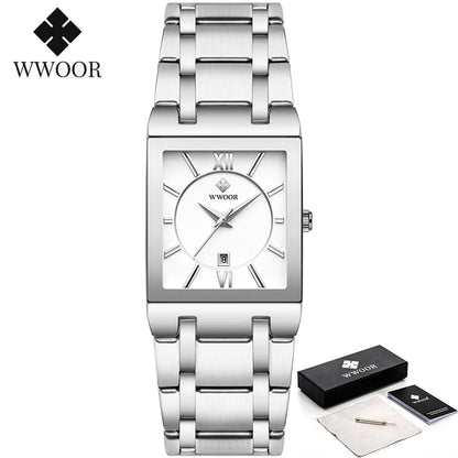 WWOOR Stainless Steel Fashion Watch