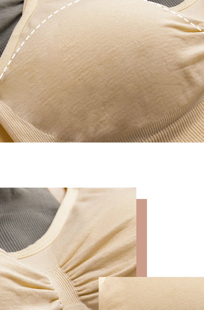 Plus Size Nursing Bra –Seamless Push-Up Maternity Bra for Breastfeeding