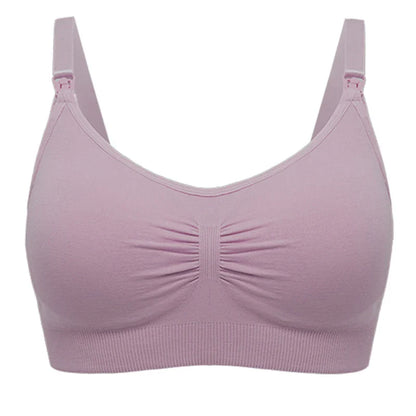 Plus Size Nursing Bra –Seamless Push-Up Maternity Bra for Breastfeeding