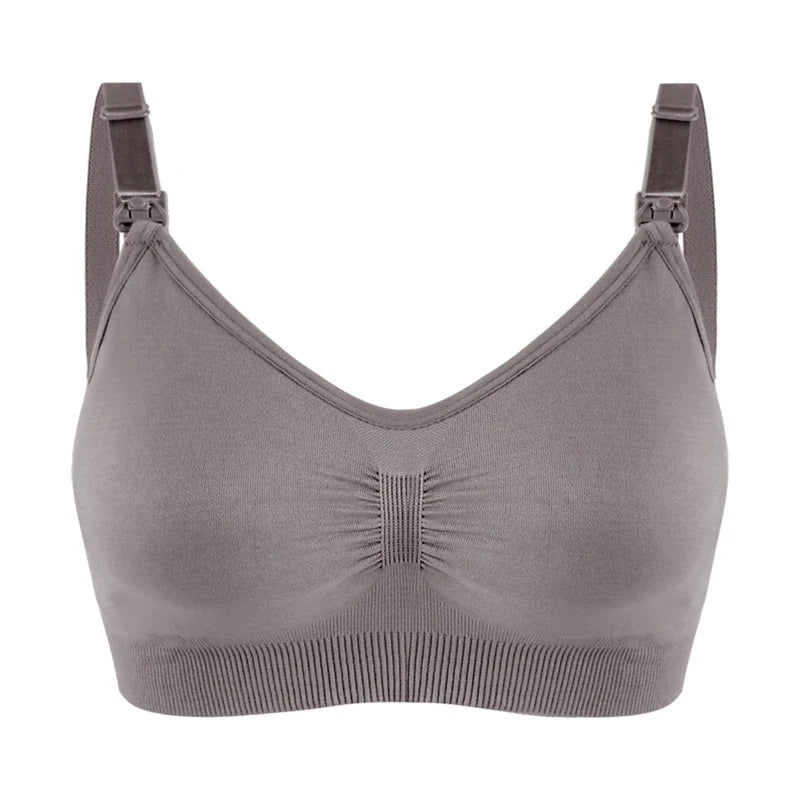 Plus Size Nursing Bra –Seamless Push-Up Maternity Bra for Breastfeeding