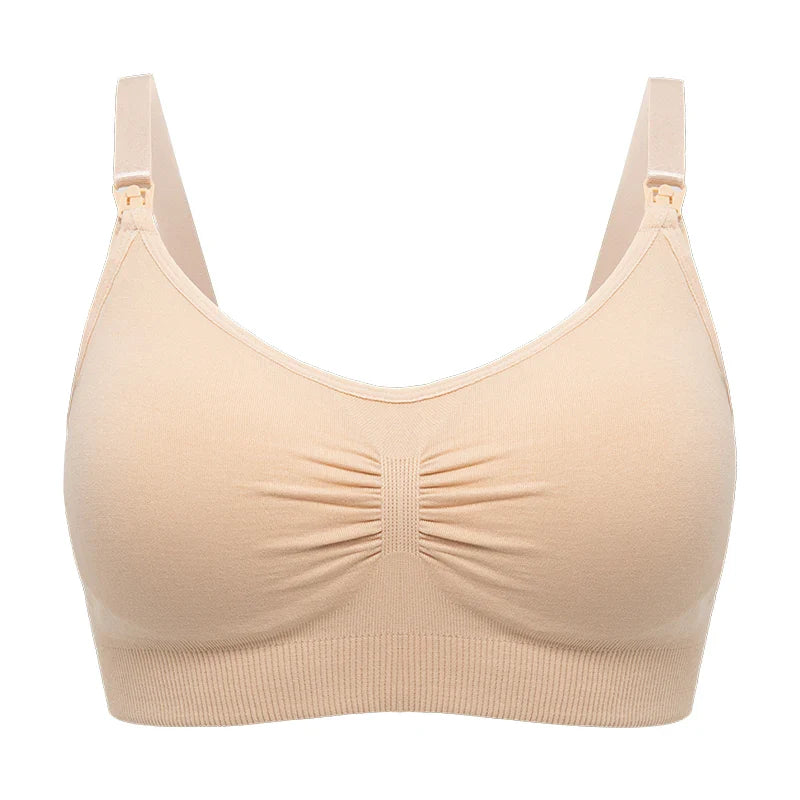 Plus Size Nursing Bra –Seamless Push-Up Maternity Bra for Breastfeeding