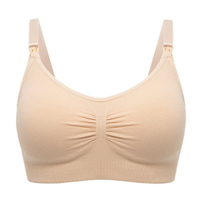 Plus Size Nursing Bra –Seamless Push-Up Maternity Bra for Breastfeeding