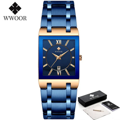 WWOOR Stainless Steel Fashion Watch