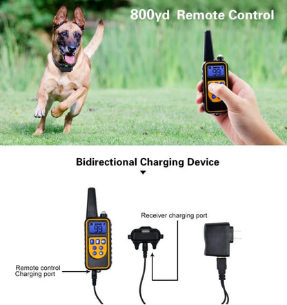 Electric Dog Training Collar Waterproof Dog Bark Collar Pet With