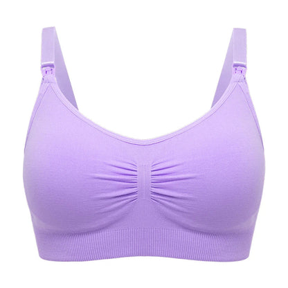 Plus Size Nursing Bra –Seamless Push-Up Maternity Bra for Breastfeeding