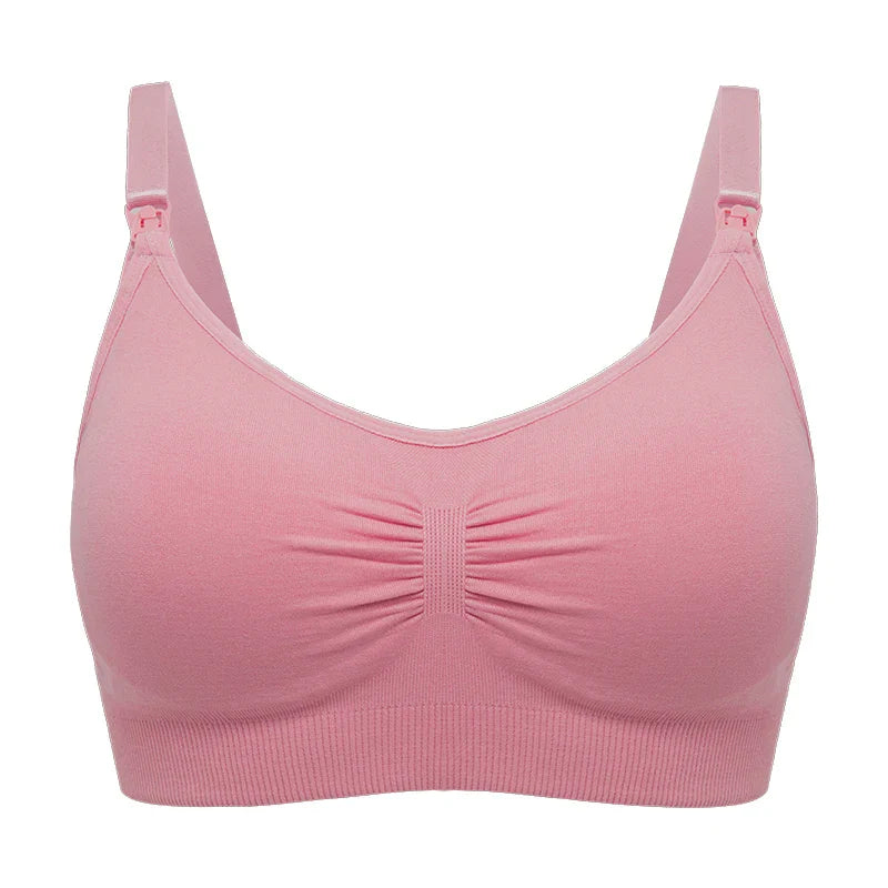 Plus Size Nursing Bra –Seamless Push-Up Maternity Bra for Breastfeeding