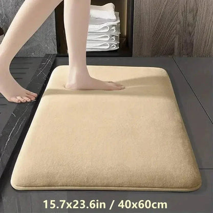 Thick Solid Color Flannel Non-Slip Area Rug for Home
