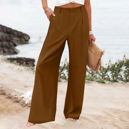 Women's Loose Wide-Leg Casual Trousers
