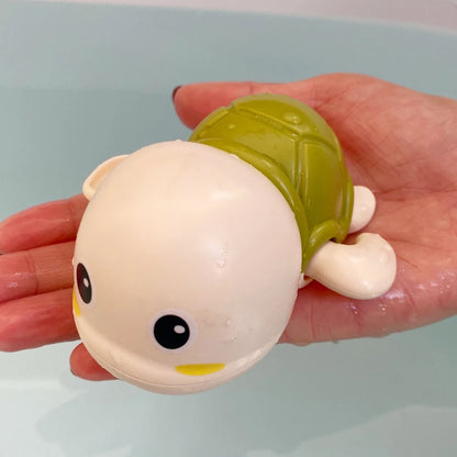 1/3PCS Baby Bath Toy Water Chain Clockwork Bathing Cute Swimming Turtle Toy Toddler Pool Beach Classic Toy For Kid Water Playing