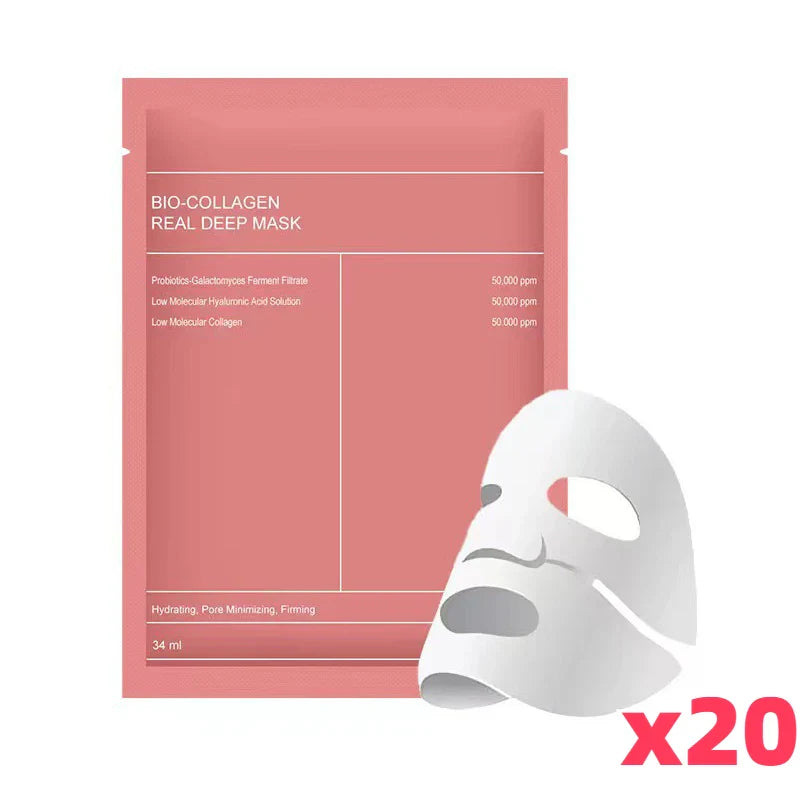 Bio Collagen Moisturizing Wrapped Face Mask – Deep Hydration and Skin Replenishment Treatment, 34ml