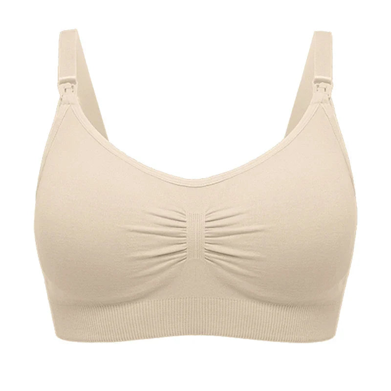 Plus Size Nursing Bra –Seamless Push-Up Maternity Bra for Breastfeeding
