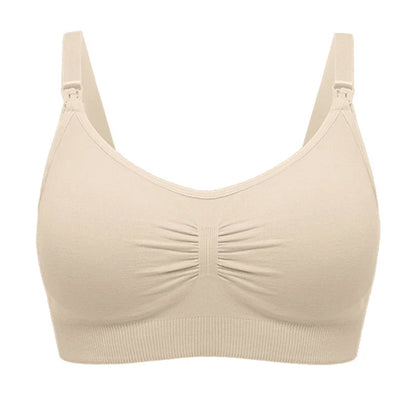 Plus Size Nursing Bra –Seamless Push-Up Maternity Bra for Breastfeeding