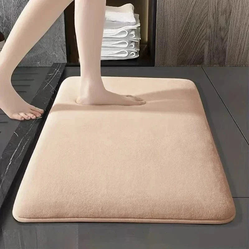 Thick Solid Color Flannel Non-Slip Area Rug for Home