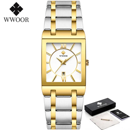 WWOOR Stainless Steel Fashion Watch