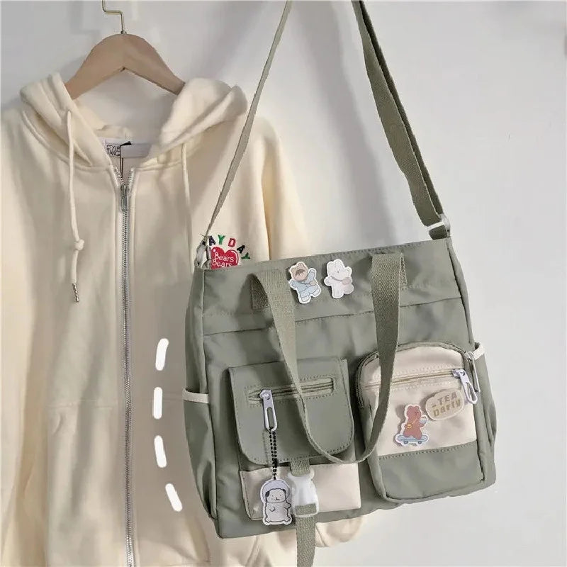 Waterproof Canvas Shoulder Bag for Women