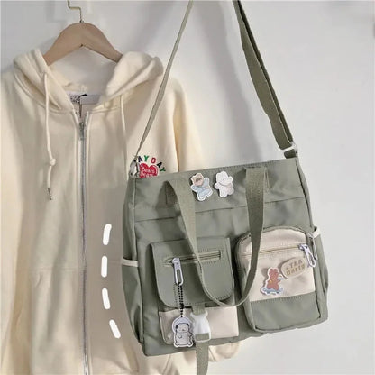 Waterproof Canvas Shoulder Bag for Women