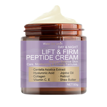Firming Peptide Powerful Day and Night Cream, Brightening/Hydrating Skin Renewal Cream, Anti-Aging Facial Moisturizer