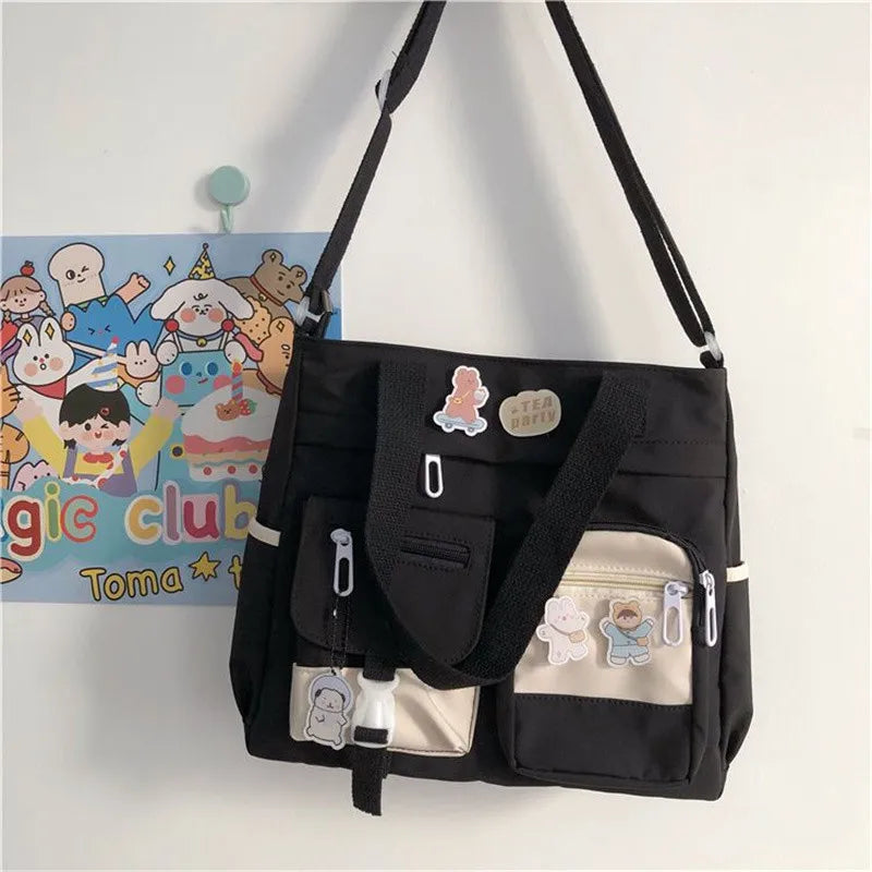 Waterproof Canvas Shoulder Bag for Women