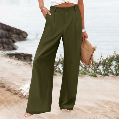 Women's Loose Wide-Leg Casual Trousers
