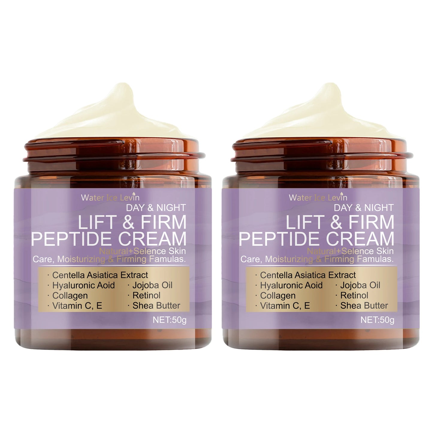 Firming Peptide Powerful Day and Night Cream, Brightening/Hydrating Skin Renewal Cream, Anti-Aging Facial Moisturizer