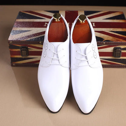 "Step Up Your Style: Sleek Black Leather Slip-On Shoes for the Modern Man"