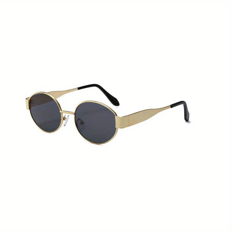 Sunglasses Oval Metal Frame Classic UV400 for Men and Women