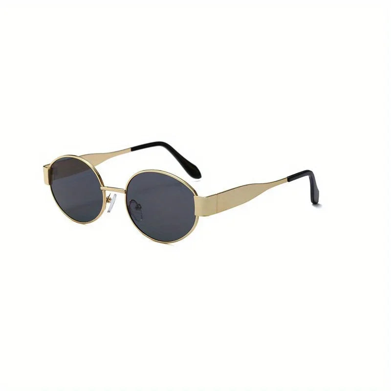 Sunglasses Oval Metal Frame Classic UV400 for Men and Women