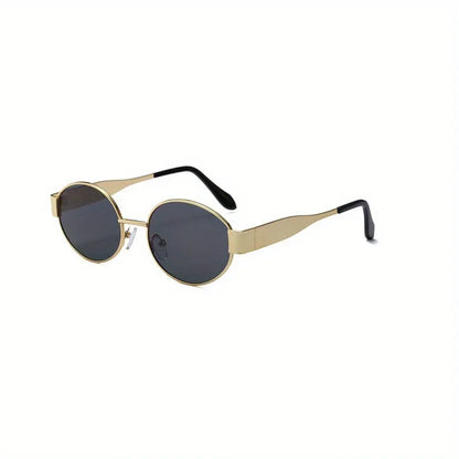 Sunglasses Oval Metal Frame Classic UV400 for Men and Women
