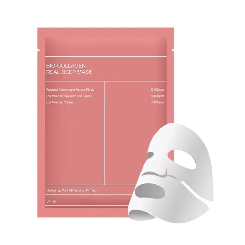 Bio Collagen Moisturizing Wrapped Face Mask – Deep Hydration and Skin Replenishment Treatment, 34ml