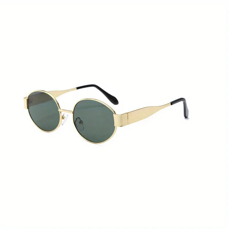 Sunglasses Oval Metal Frame Classic UV400 for Men and Women