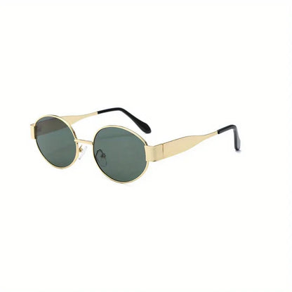 Sunglasses Oval Metal Frame Classic UV400 for Men and Women