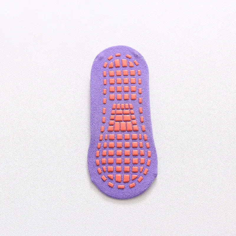 Non-slip Cotton Yoga Trampoline Floor Socks