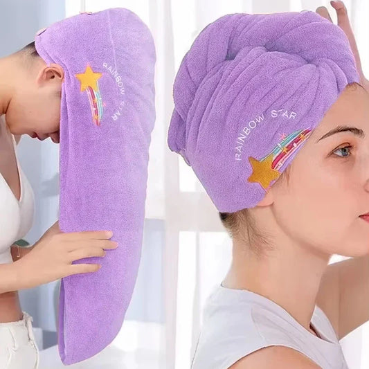 Fluffy Fast-Dry Hair Bonnet – Ultra Absorbent