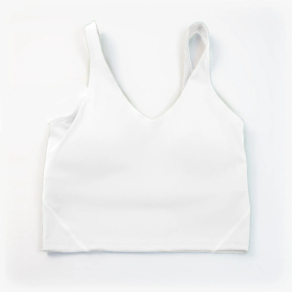 Women's Sports Yoga Bra U-Back Gathering High Quality Fitness Running Shock proof, Quick Drying, Breathable Sports Tank Top