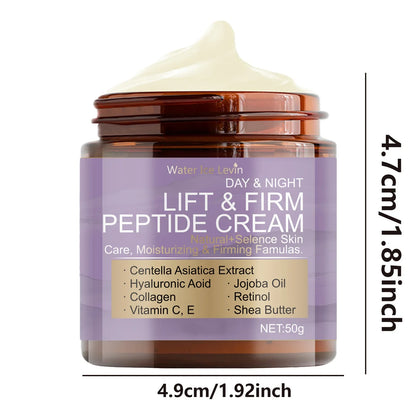 Firming Peptide Powerful Day and Night Cream, Brightening/Hydrating Skin Renewal Cream, Anti-Aging Facial Moisturizer