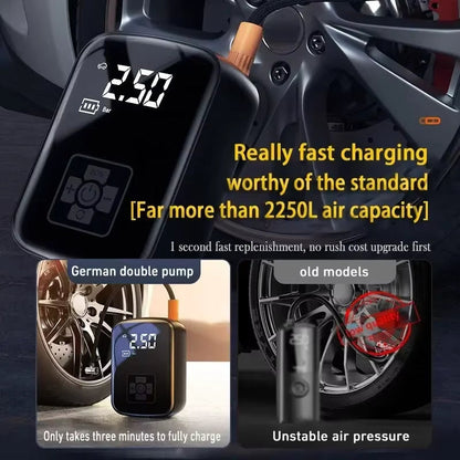 InflatePro: Wireless Car & Bike Air Compressor Tire Inflator