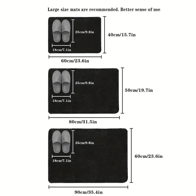 Thick Solid Color Flannel Non-Slip Area Rug for Home