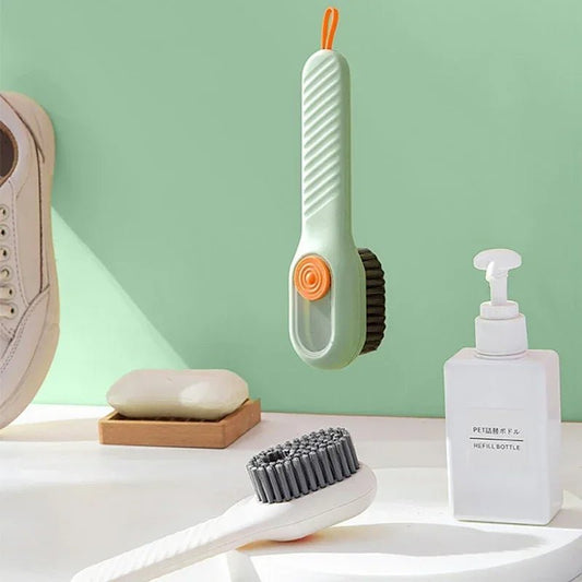 Multi-functional Soft Bristle Shoe & Calothing Brush – Long-Handled Cleaner for Easy, Effective Household Care